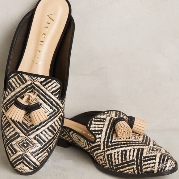 Anthropologie Shoes - ⚡️HP⚡️ Vicenza Raffia Tassel Slip Ons